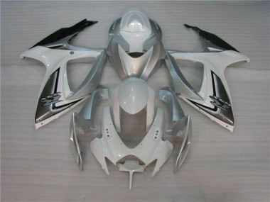 ABS 2006-2007 White Silver Suzuki GSXR 600/750 Motorcycle Fairing Canada