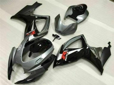 ABS 2006-2007 Silver Grey Suzuki GSXR 600/750 Motorcycle Fairing Kit Canada