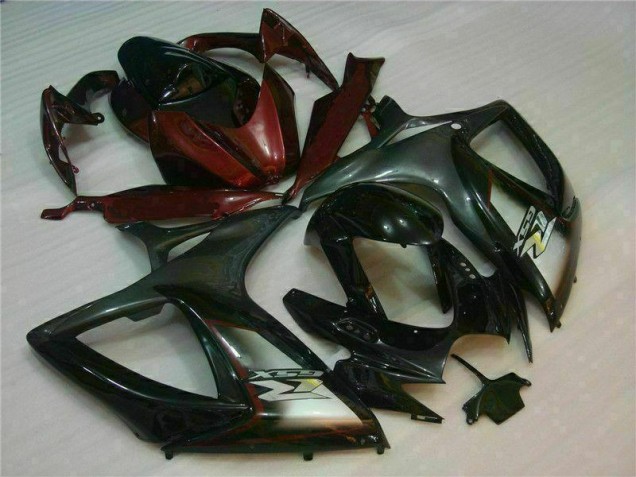 ABS 2006-2007 Black Red Suzuki GSXR 600/750 Motorcycle Fairings Canada ABS 2006-2007 Black Red Suzuki GSXR 600/750 Motorcycle Fairings Canada