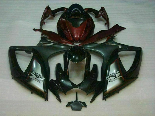 ABS 2006-2007 Black Red Suzuki GSXR 600/750 Motorcycle Fairings Canada ABS 2006-2007 Black Red Suzuki GSXR 600/750 Motorcycle Fairings Canada