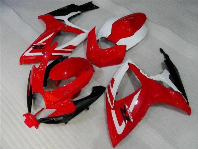 ABS 2006-2007 Red White Suzuki GSXR 600/750 Motorbike Fairing Canada ABS 2006-2007 Red White Suzuki GSXR 600/750 Motorbike Fairing Canada