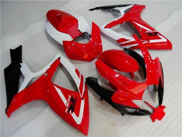 ABS 2006-2007 Red White Suzuki GSXR 600/750 Motorbike Fairing Canada ABS 2006-2007 Red White Suzuki GSXR 600/750 Motorbike Fairing Canada