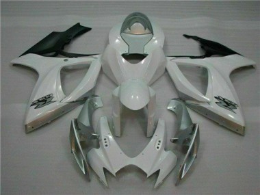 ABS 2006-2007 White Silver Suzuki GSXR 600/750 Motorcycle Fairing Kit Canada