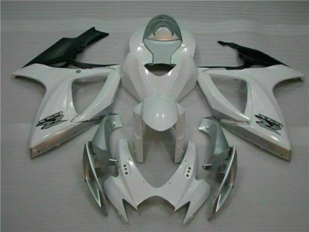 ABS 2006-2007 White Silver Suzuki GSXR 600/750 Motorcycle Fairing Kit Canada ABS 2006-2007 White Silver Suzuki GSXR 600/750 Motorcycle Fairing Kit Canada