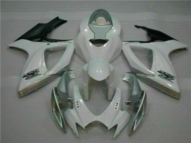 ABS 2006-2007 White Silver Suzuki GSXR 600/750 Motorcycle Fairings Kit Canada