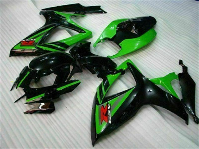 ABS 2006-2007 Black Green Suzuki GSXR 600/750 Replacement Motorcycle Fairings Canada ABS 2006-2007 Black Green Suzuki GSXR 600/750 Replacement Motorcycle Fairings Canada