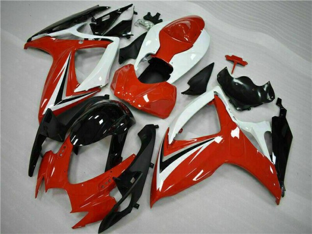 ABS 2006-2007 Red White Suzuki GSXR 600/750 Motorcycle Fairings Kits Canada ABS 2006-2007 Red White Suzuki GSXR 600/750 Motorcycle Fairings Kits Canada