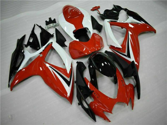 ABS 2006-2007 Red White Suzuki GSXR 600/750 Motorcycle Fairings Kits Canada ABS 2006-2007 Red White Suzuki GSXR 600/750 Motorcycle Fairings Kits Canada