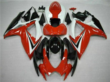 ABS 2006-2007 Red White Suzuki GSXR 600/750 Motorcycle Fairings Kits Canada