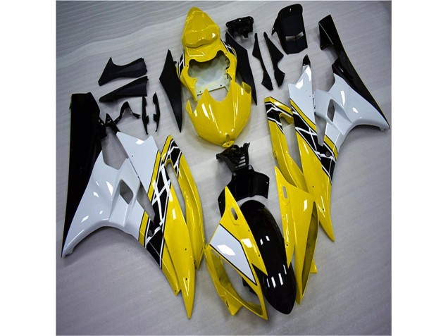 ABS 2006-2007 Yellow White Black Yamaha YZF R6 Motorbike Fairing Kits Canada ABS 2006-2007 Yellow White Black Yamaha YZF R6 Motorbike Fairing Kits Canada