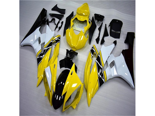 ABS 2006-2007 Yellow White Black Yamaha YZF R6 Motorbike Fairing Kits Canada ABS 2006-2007 Yellow White Black Yamaha YZF R6 Motorbike Fairing Kits Canada