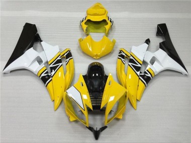 ABS 2006-2007 Yellow White Black Yamaha YZF R6 Motorbike Fairing Kits Canada