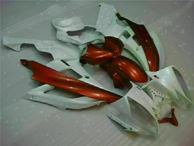 ABS 2006-2007 White Brown Yamaha YZF R6 Motorcylce Fairings Canada ABS 2006-2007 White Brown Yamaha YZF R6 Motorcylce Fairings Canada