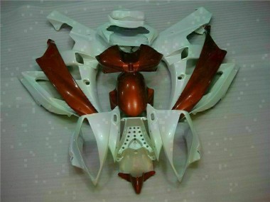 ABS 2006-2007 White Brown Yamaha YZF R6 Motorcylce Fairings Canada