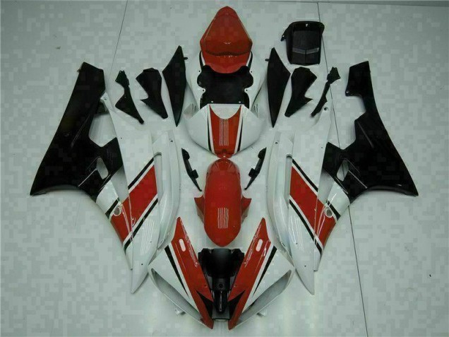 ABS 2006-2007 Red White Yamaha YZF R6 Motorcycle Fairings & Plastics Canada ABS 2006-2007 Red White Yamaha YZF R6 Motorcycle Fairings & Plastics Canada