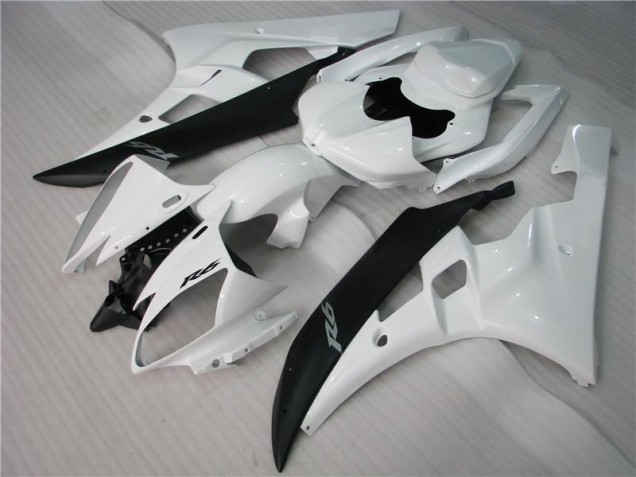 ABS 2006-2007 White Black Yamaha YZF R6 Motorcycle Bodywork Canada ABS 2006-2007 White Black Yamaha YZF R6 Motorcycle Bodywork Canada