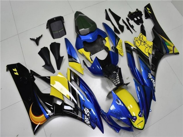 ABS 2006-2007 Blue Shark Yamaha YZF R6 Motorcycle Fairings Kits Canada ABS 2006-2007 Blue Shark Yamaha YZF R6 Motorcycle Fairings Kits Canada