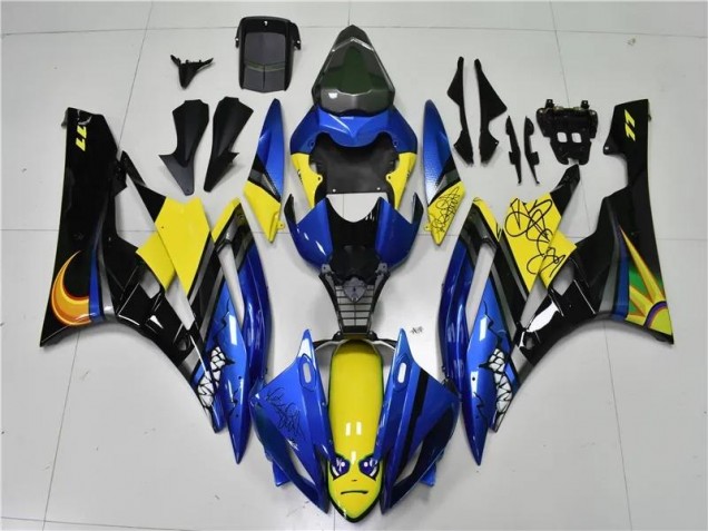 ABS 2006-2007 Blue Shark Yamaha YZF R6 Motorcycle Fairings Kits Canada ABS 2006-2007 Blue Shark Yamaha YZF R6 Motorcycle Fairings Kits Canada