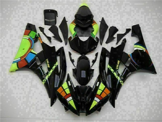 ABS 2006-2007 Black Yamaha YZF R6 Motorcycle Replacement Fairings Canada ABS 2006-2007 Black Yamaha YZF R6 Motorcycle Replacement Fairings Canada