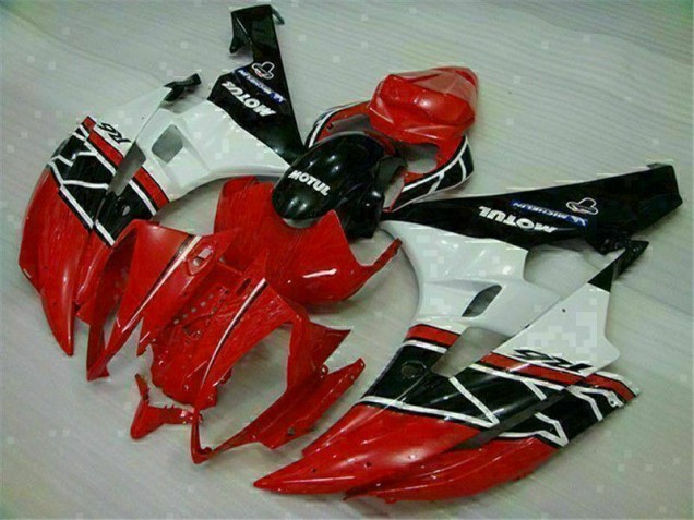 ABS 2006-2007 Red White Yamaha YZF R6 Motorcycle Fairings Canada ABS 2006-2007 Red White Yamaha YZF R6 Motorcycle Fairings Canada