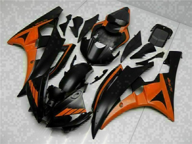 ABS 2006-2007 Orange Black Yamaha YZF R6 Bike Fairing Canada ABS 2006-2007 Orange Black Yamaha YZF R6 Bike Fairing Canada