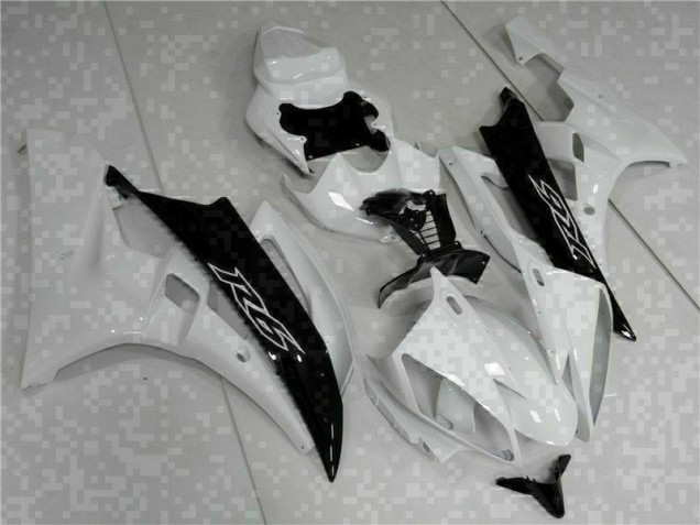 ABS 2006-2007 White Black Yamaha YZF R6 Bike Fairings Canada ABS 2006-2007 White Black Yamaha YZF R6 Bike Fairings Canada