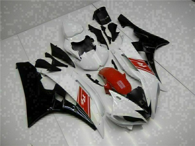 ABS 2006-2007 White Black Yamaha YZF R6 Motorbike Fairing Canada ABS 2006-2007 White Black Yamaha YZF R6 Motorbike Fairing Canada