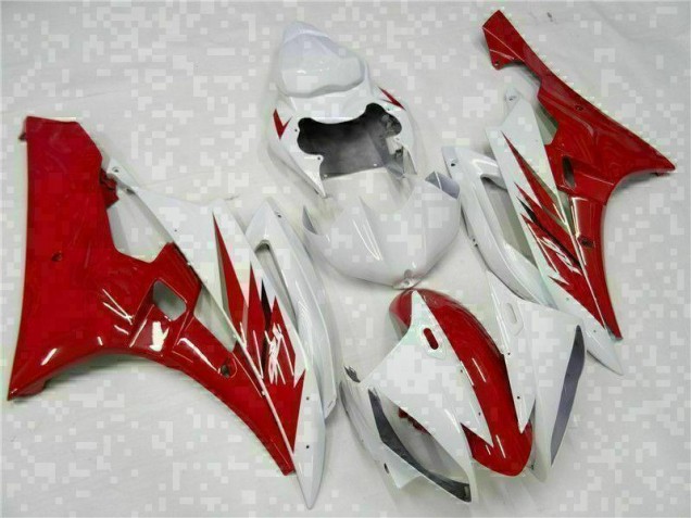 ABS 2006-2007 Red White Yamaha YZF R6 Motorcycle Bodywork Canada ABS 2006-2007 Red White Yamaha YZF R6 Motorcycle Bodywork Canada