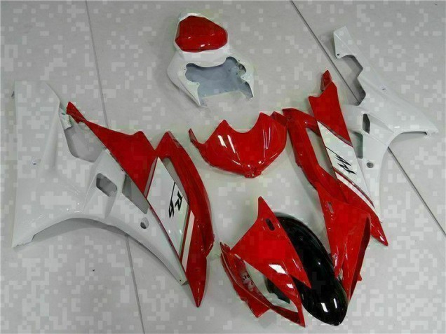 ABS 2006-2007 Red White Yamaha YZF R6 Motorcyle Fairings Canada ABS 2006-2007 Red White Yamaha YZF R6 Motorcyle Fairings Canada