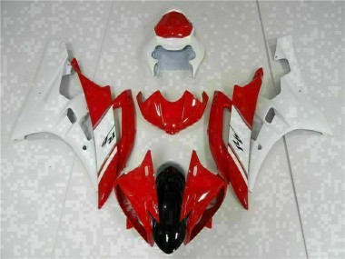 ABS 2006-2007 Red White Yamaha YZF R6 Motorcyle Fairings Canada