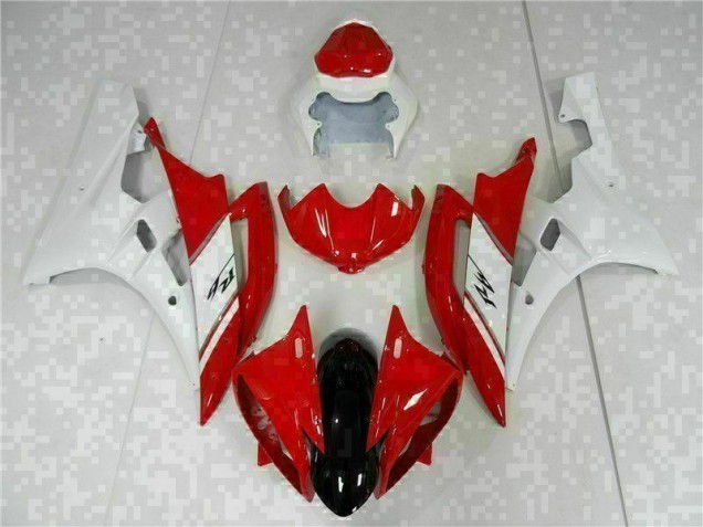 ABS 2006-2007 Red White Yamaha YZF R6 Motorcyle Fairings Canada ABS 2006-2007 Red White Yamaha YZF R6 Motorcyle Fairings Canada