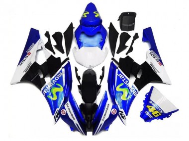 2006-2007 Blue Black White Yamaha YZF R6 Motor Fairings Canada