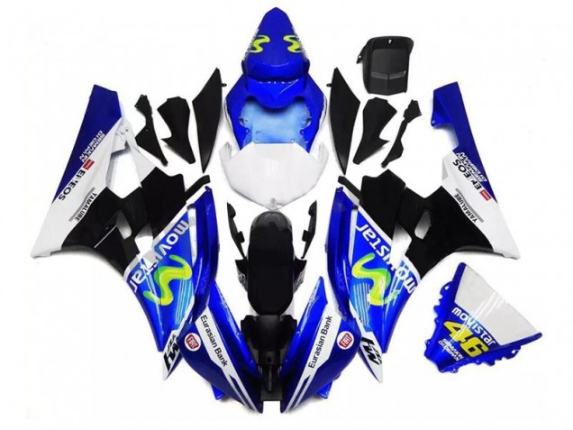 ABS 2006-2007 Blue Black White Yamaha YZF R6 Motor Fairings Canada ABS 2006-2007 Blue Black White Yamaha YZF R6 Motor Fairings Canada