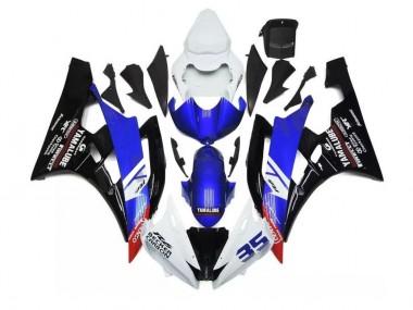 ABS 2006-2007 Blue White Yamaha YZF R6 Motorcycle Fairings Kit Canada