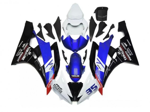 ABS 2006-2007 Blue White Yamaha YZF R6 Motorcycle Fairings Kit Canada ABS 2006-2007 Blue White Yamaha YZF R6 Motorcycle Fairings Kit Canada