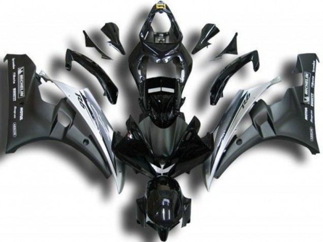 ABS 2006-2007 Black White Yamaha YZF R6 Replacement Fairings Canada ABS 2006-2007 Black White Yamaha YZF R6 Replacement Fairings Canada