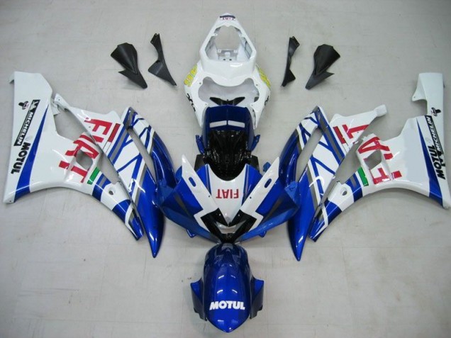 ABS 2006-2007 Blue White Motul Red Fiat Yamaha YZF R6 Motorcycle Fairings Kits Canada ABS 2006-2007 Blue White Motul Red Fiat Yamaha YZF R6 Motorcycle Fairings Kits Canada