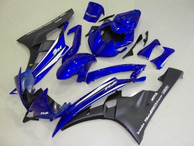 ABS 2006-2007 Blue Black Yamaha YZF R6 Motorcyle Fairings Canada ABS 2006-2007 Blue Black Yamaha YZF R6 Motorcyle Fairings Canada