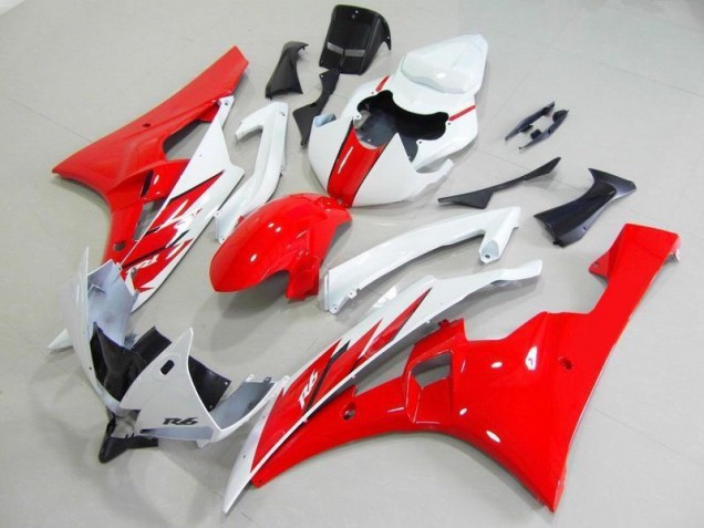ABS 2006-2007 Red White Yamaha YZF R6 Motorcycle Fairings Kit Canada ABS 2006-2007 Red White Yamaha YZF R6 Motorcycle Fairings Kit Canada