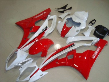 ABS 2006-2007 Red White Yamaha YZF R6 Motorcycle Fairing Canada