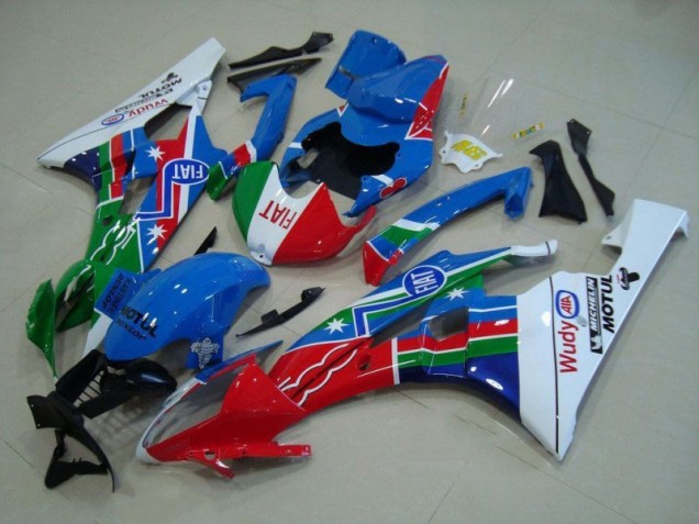 ABS 2006-2007 Blue Red White Green Yamaha YZF R6 Motorbike Fairing Canada ABS 2006-2007 Blue Red White Green Yamaha YZF R6 Motorbike Fairing Canada
