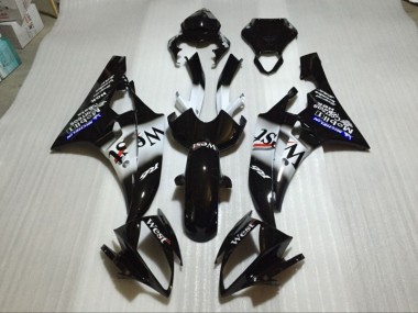 ABS 2006-2007 Glossy Black Yamaha YZF R6 Bike Fairing Canada