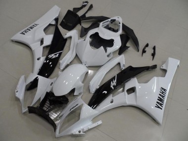 ABS 2006-2007 White and Black Yamaha YZF R6 Replacement Motorcycle Fairings Canada
