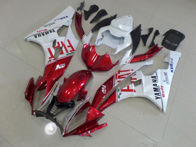 ABS 2006-2007 Red Fiat Yamaha YZF R6 Motorcyle Fairings Canada ABS 2006-2007 Red Fiat Yamaha YZF R6 Motorcyle Fairings Canada