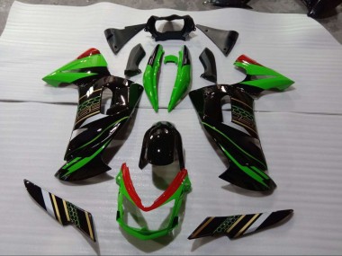 ABS 2006-2008 Green Black Kawasaki EX650 Bike Fairings Canada