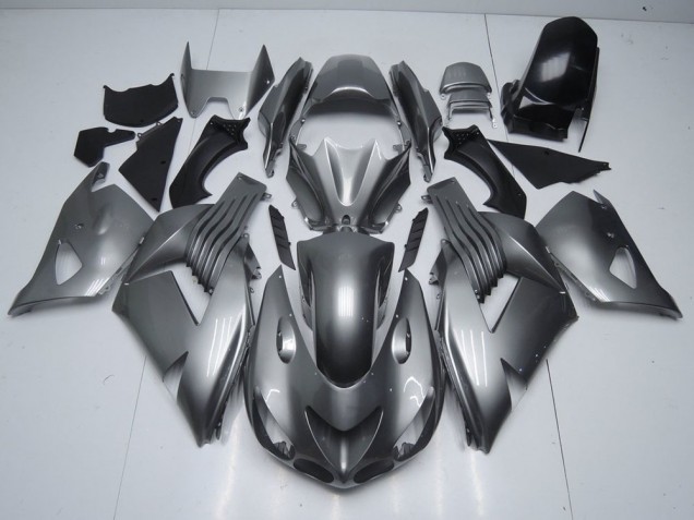 ABS 2006-2011 Glossy Grey Kawasaki ZX14R ZZR1400 Replacement Motorcycle Fairings Canada ABS 2006-2011 Glossy Grey Kawasaki ZX14R ZZR1400 Replacement Motorcycle Fairings Canada