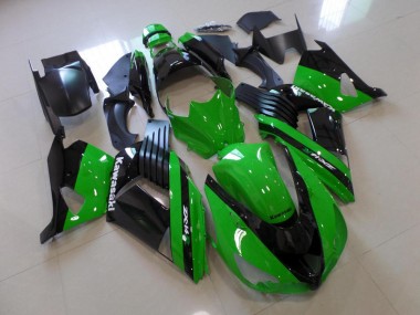 ABS 2006-2011 Green and Black Kawasaki ZX14R ZZR1400 Bike Fairing Kit Canada