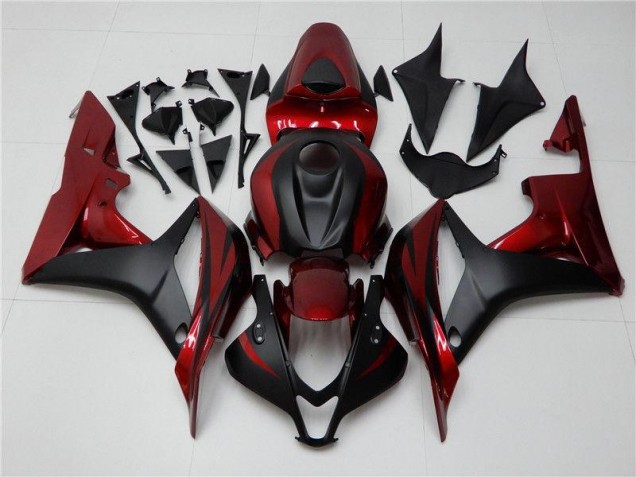 ABS 2007-2008 Red Black Honda CBR600RR Bike Fairing Canada ABS 2007-2008 Red Black Honda CBR600RR Bike Fairing Canada