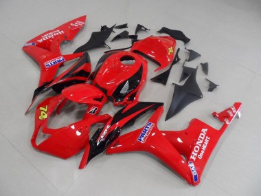 ABS 2007-2008 Red Black Race Honda CBR600RR Replacement Fairings Canada