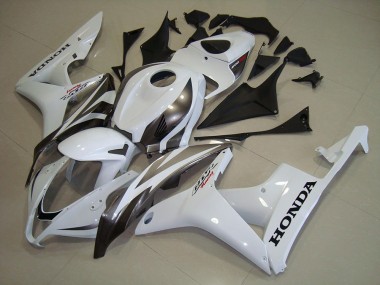 ABS 2007-2008 White Silver Honda CBR600RR Motorcycle Fairing Kits Canada